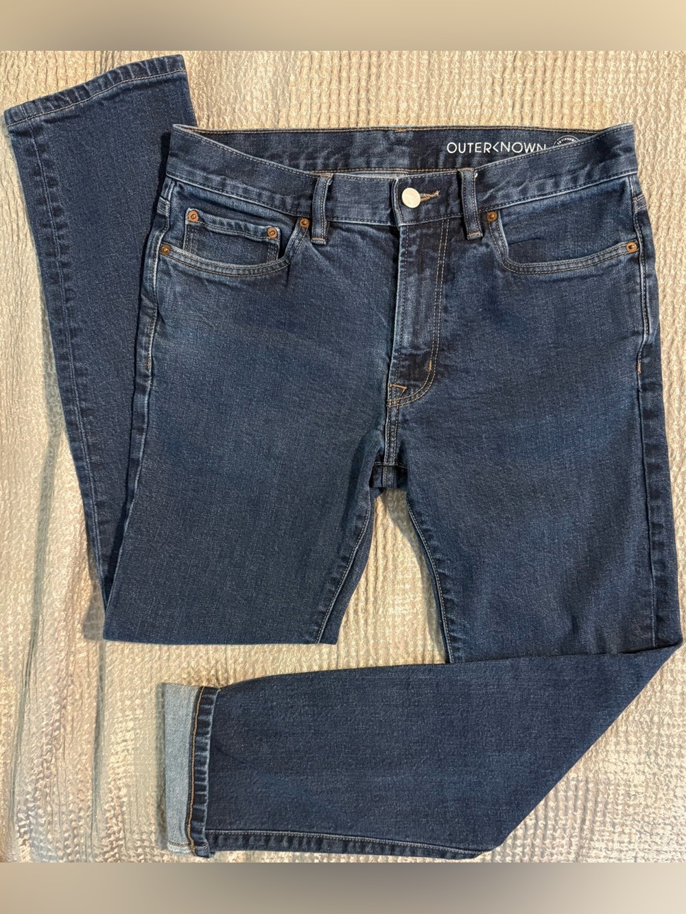 Outerknown S.E.A. Jeans Ambassador Slim Fit Dark Wash Denim 31x30